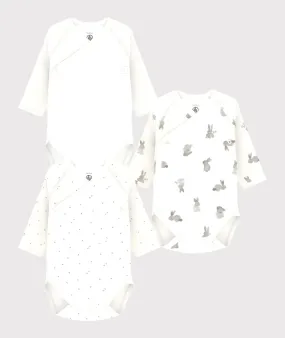 3 Pack LS Crossover Bunny Bodysuits