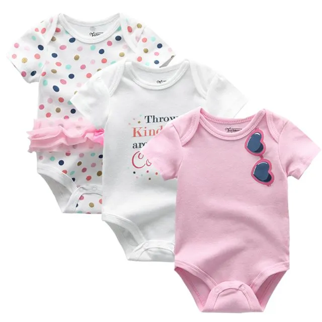 3PCS Baby Girl Clothes Summer 2020 Baby Boys Clothing Set