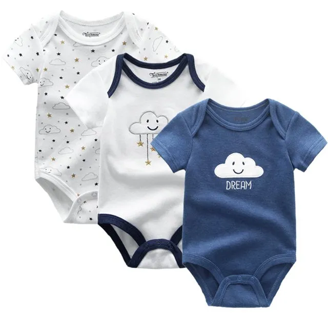3PCS Baby Girl Clothes Summer 2020 Baby Boys Clothing Set