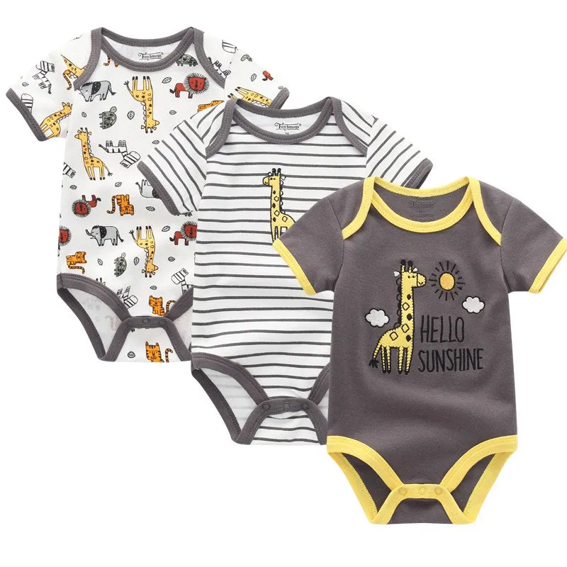 3PCS Baby Girl Clothes Summer 2020 Baby Boys Clothing Set