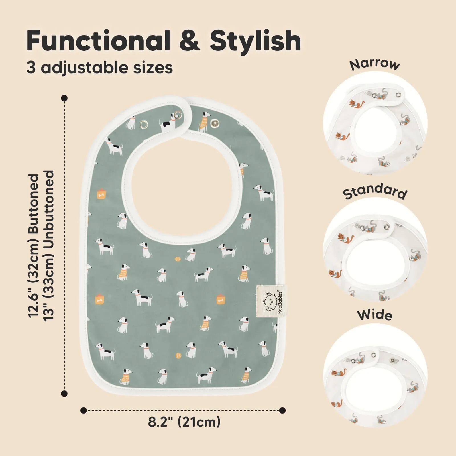 8-Pack Coast Drool Bibs (Pets & Paws)