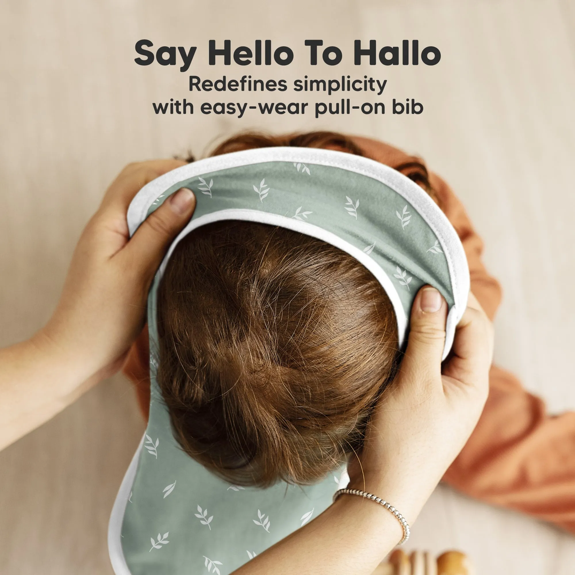 8-Pack Hallo Drool Bibs (Prairie)