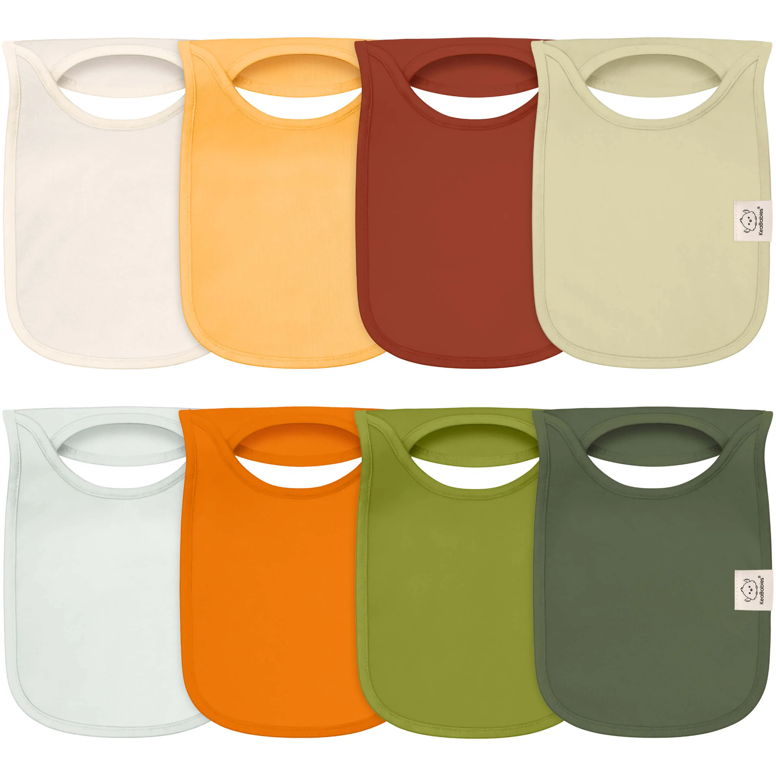 8-Pack Hallo Drool Bibs