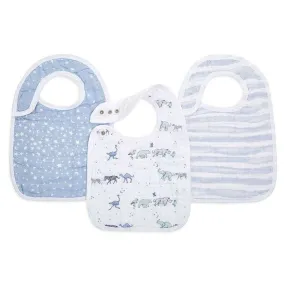 ADEN   ANAIS Cotton Muslin Classic Snap Bib 3pk - Rising Star