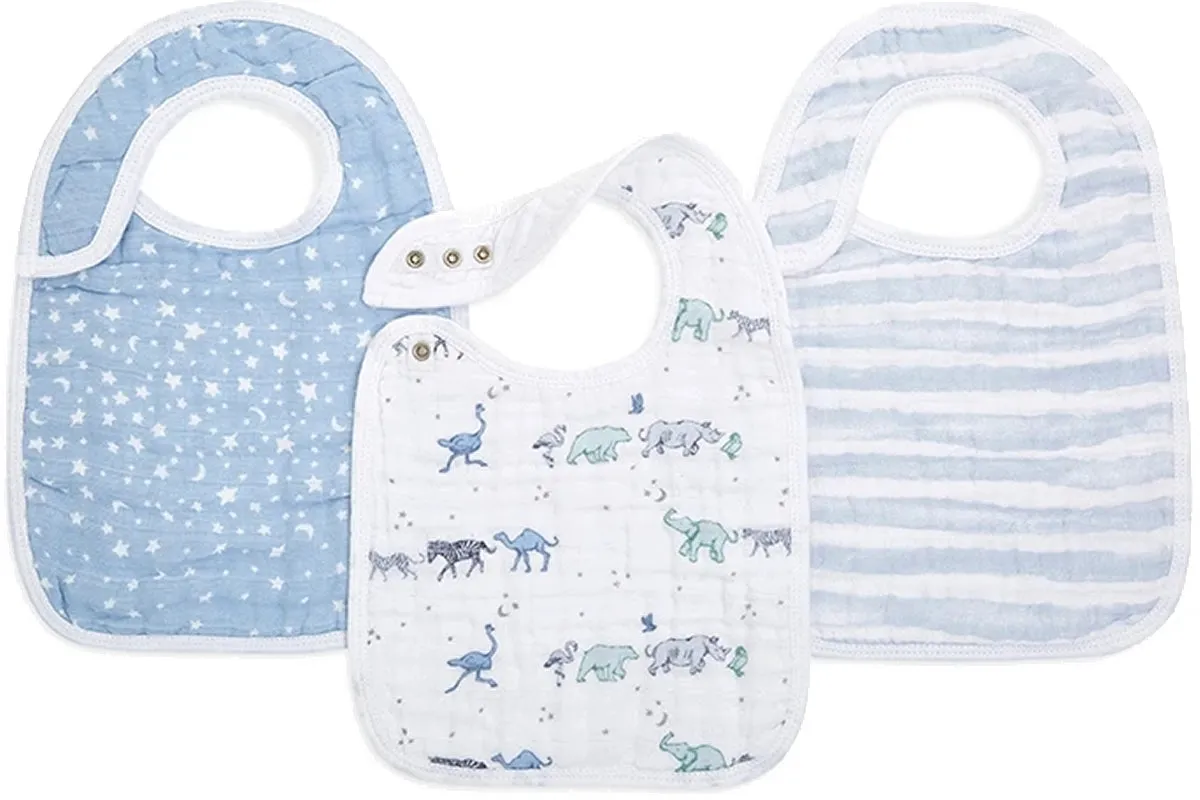 Aden   Anais Snap Bibs, 3 Pack - Rising Star