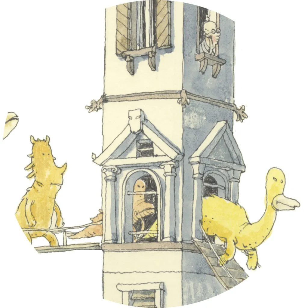 Atelier Choux Small Bib Tower's Bridge Gold Snaps