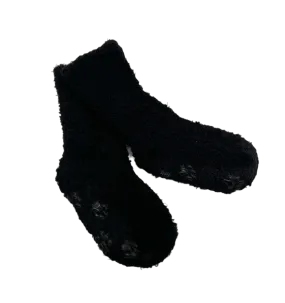Baby Booties- Cozy Fuzzy Socks Black