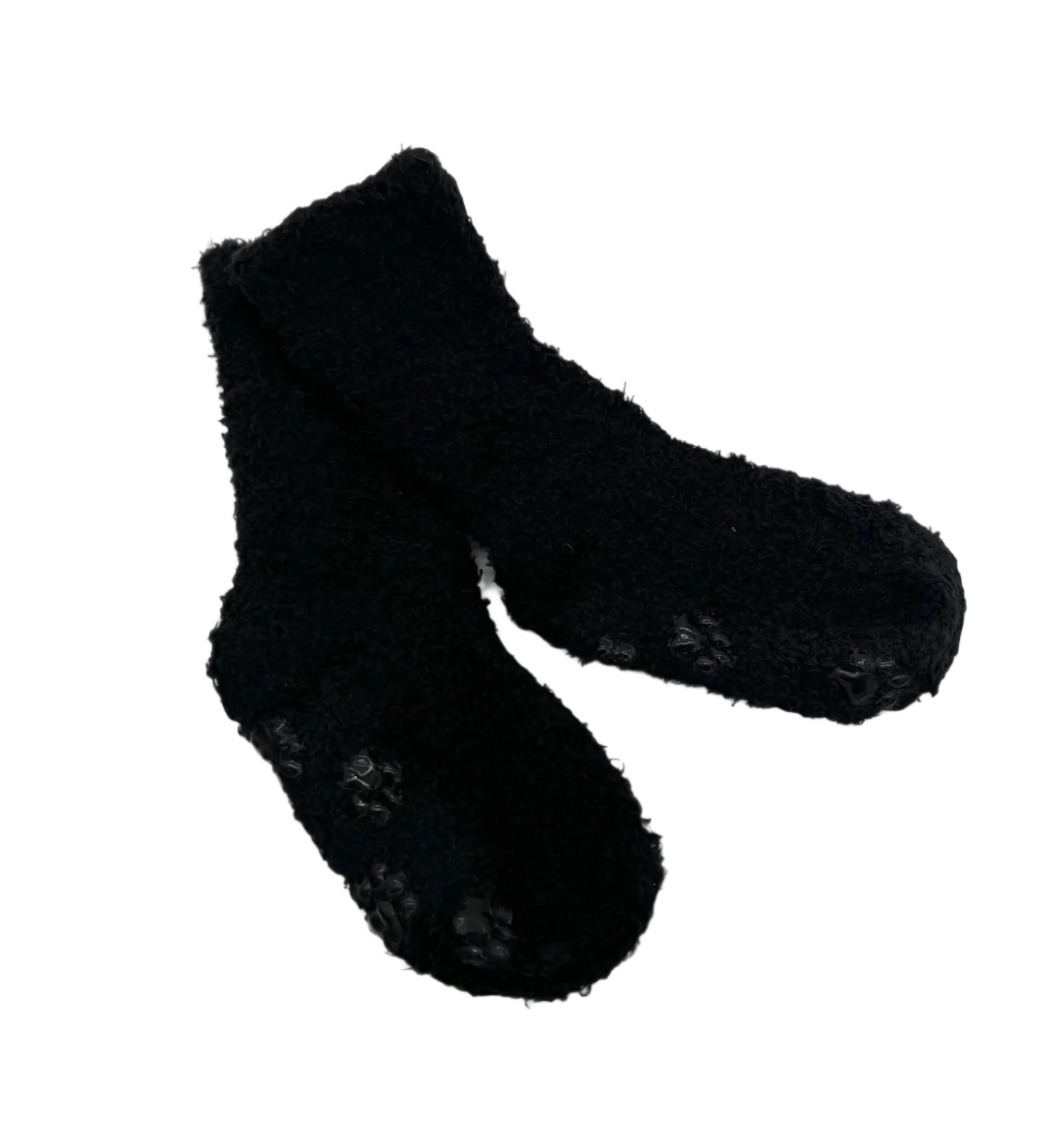 Baby Booties- Cozy Fuzzy Socks Black