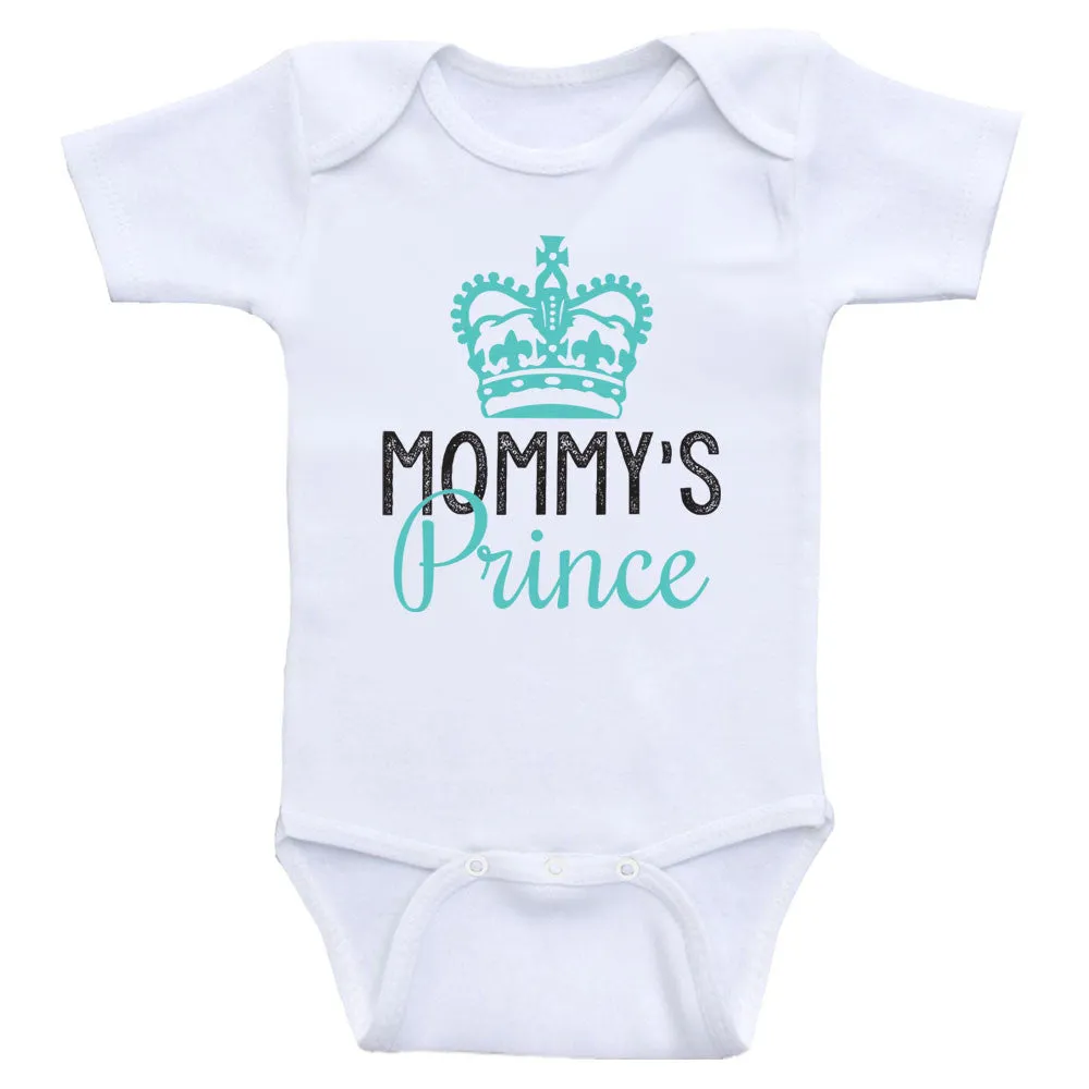 Baby Boy Clothes "Mommy's Prince" Cute Baby Boy One Piece Shirts