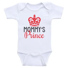 Baby Boy Clothes "Mommy's Prince" Cute Baby Boy One Piece Shirts