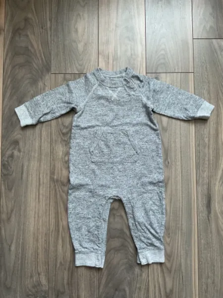 Baby Boy Grey Romper 12-18 Months, Kids 18 Month (12-18M)