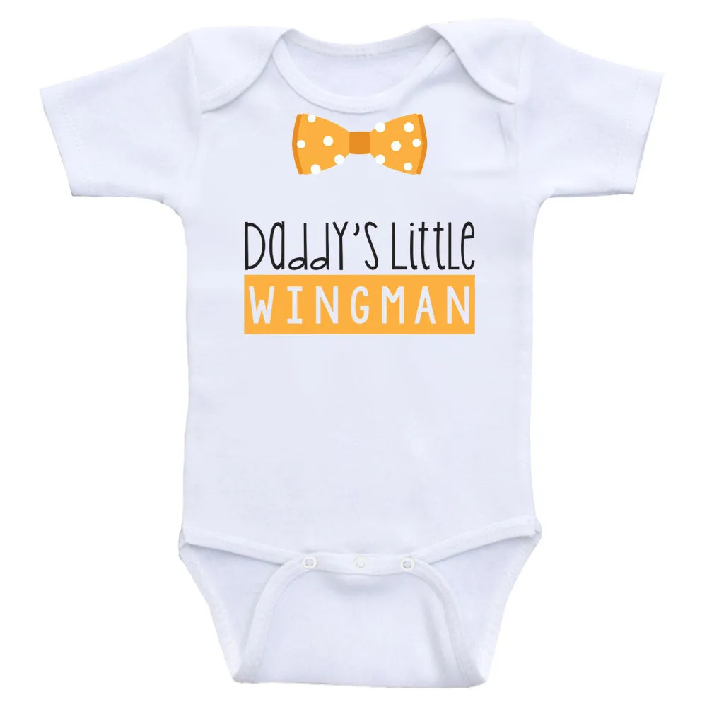 Baby Boy One-Piece Shirts "Daddy's Little Wingman" Baby Boy Clothes