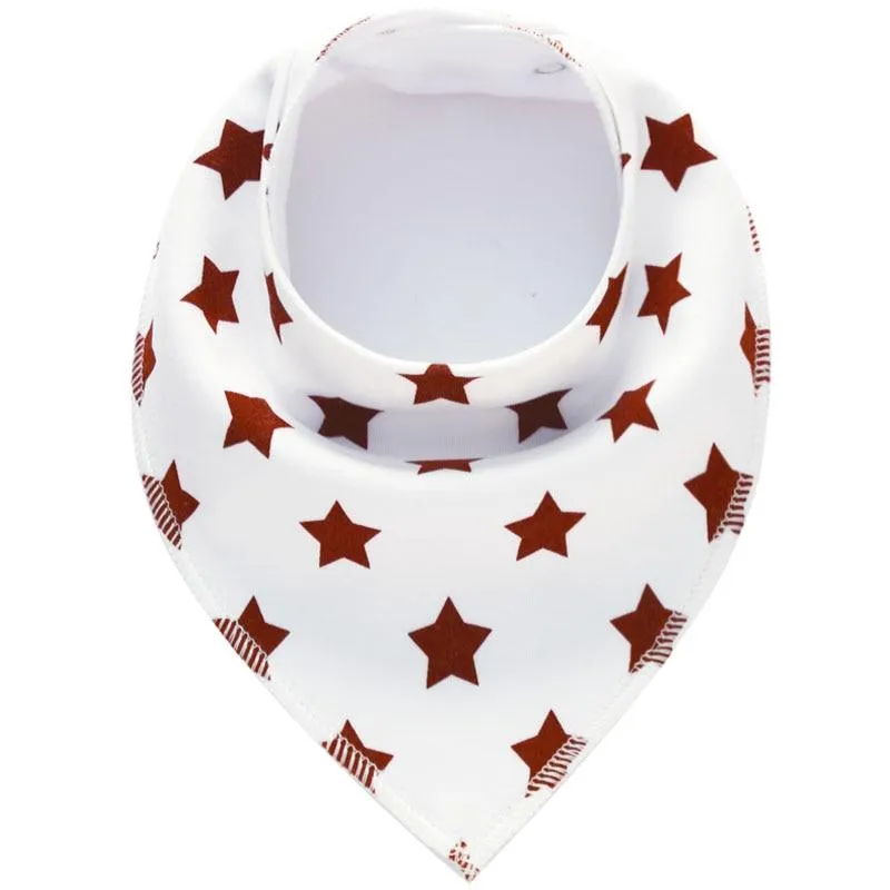 Baby Cotton Cartoon Slabber Absorbent Bandana Cloth Bibs