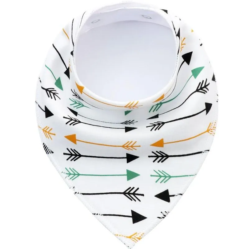 Baby Cotton Cartoon Slabber Absorbent Bandana Cloth Bibs