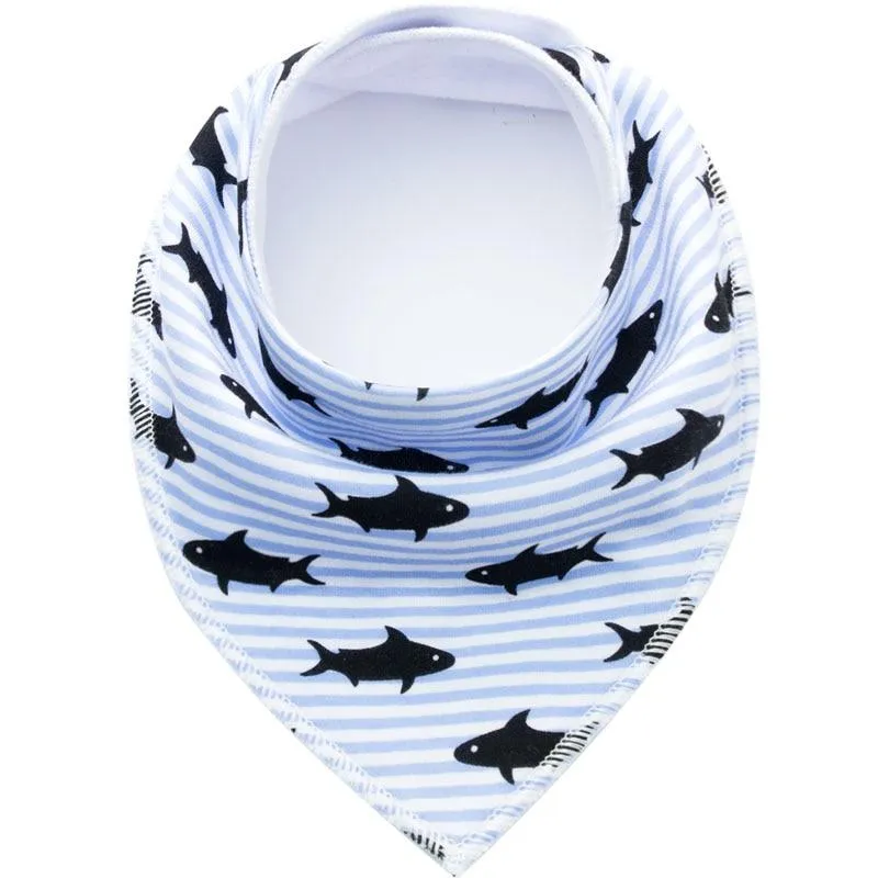 Baby Cotton Cartoon Slabber Absorbent Bandana Cloth Bibs