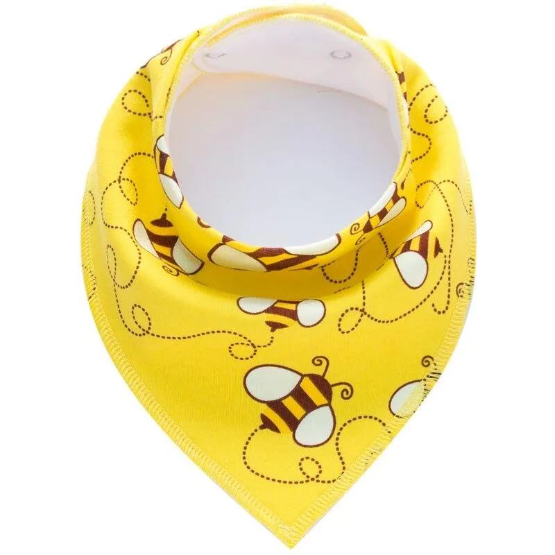 Baby Cotton Cartoon Slabber Absorbent Bandana Cloth Bibs