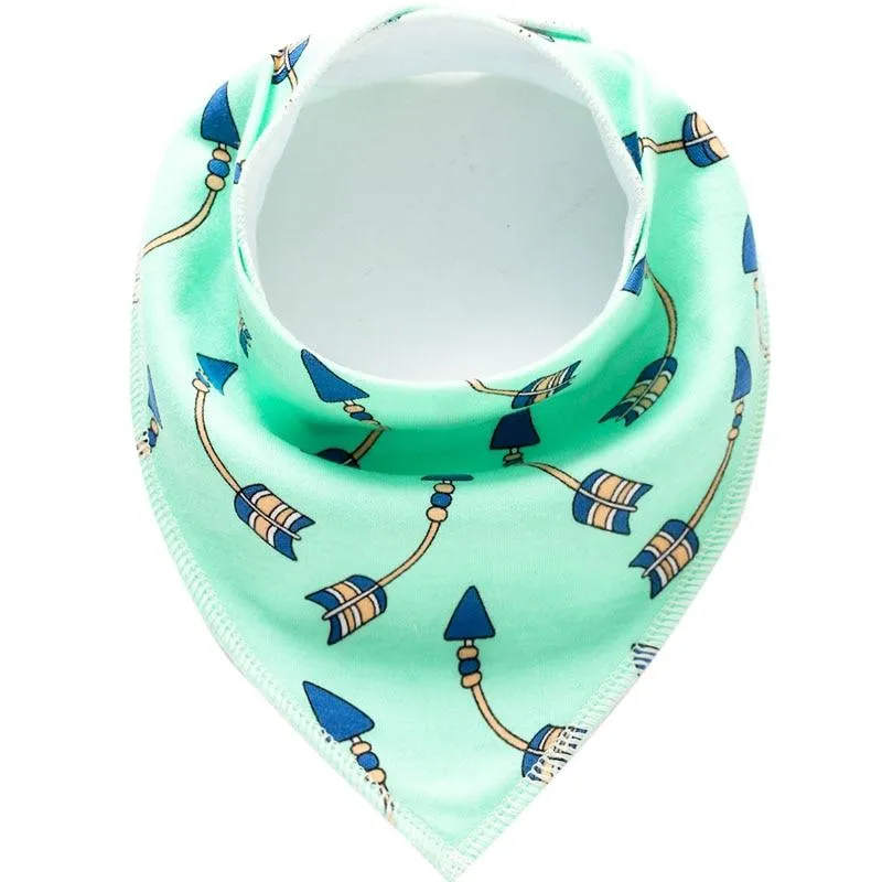 Baby Cotton Cartoon Slabber Absorbent Bandana Cloth Bibs
