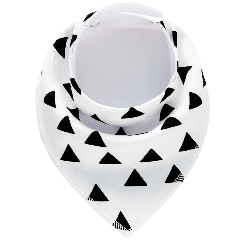 Baby Cotton Cartoon Slabber Absorbent Bandana Cloth Bibs