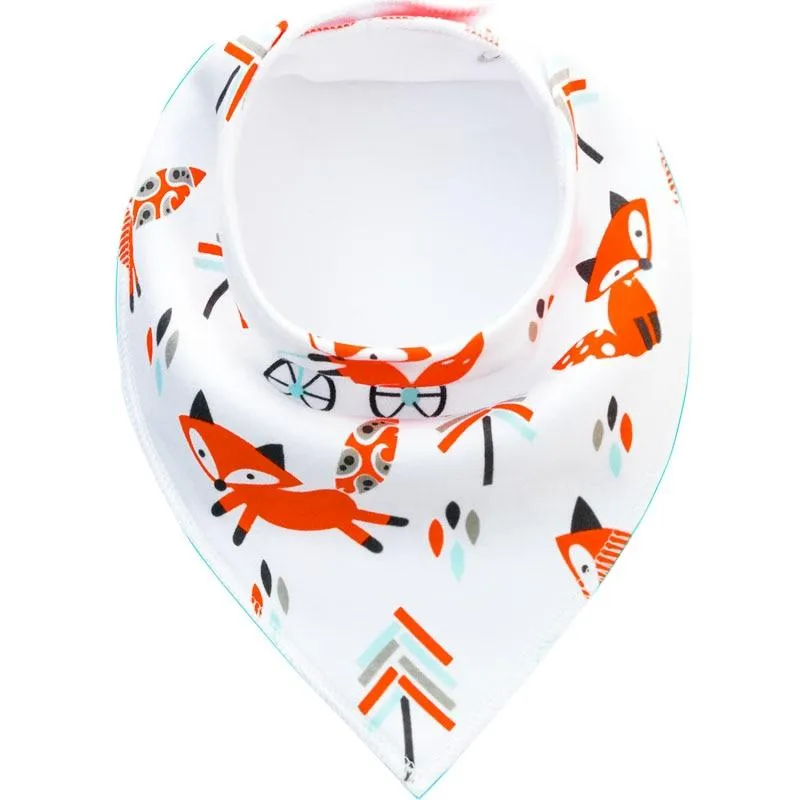 Baby Cotton Cartoon Slabber Absorbent Bandana Cloth Bibs