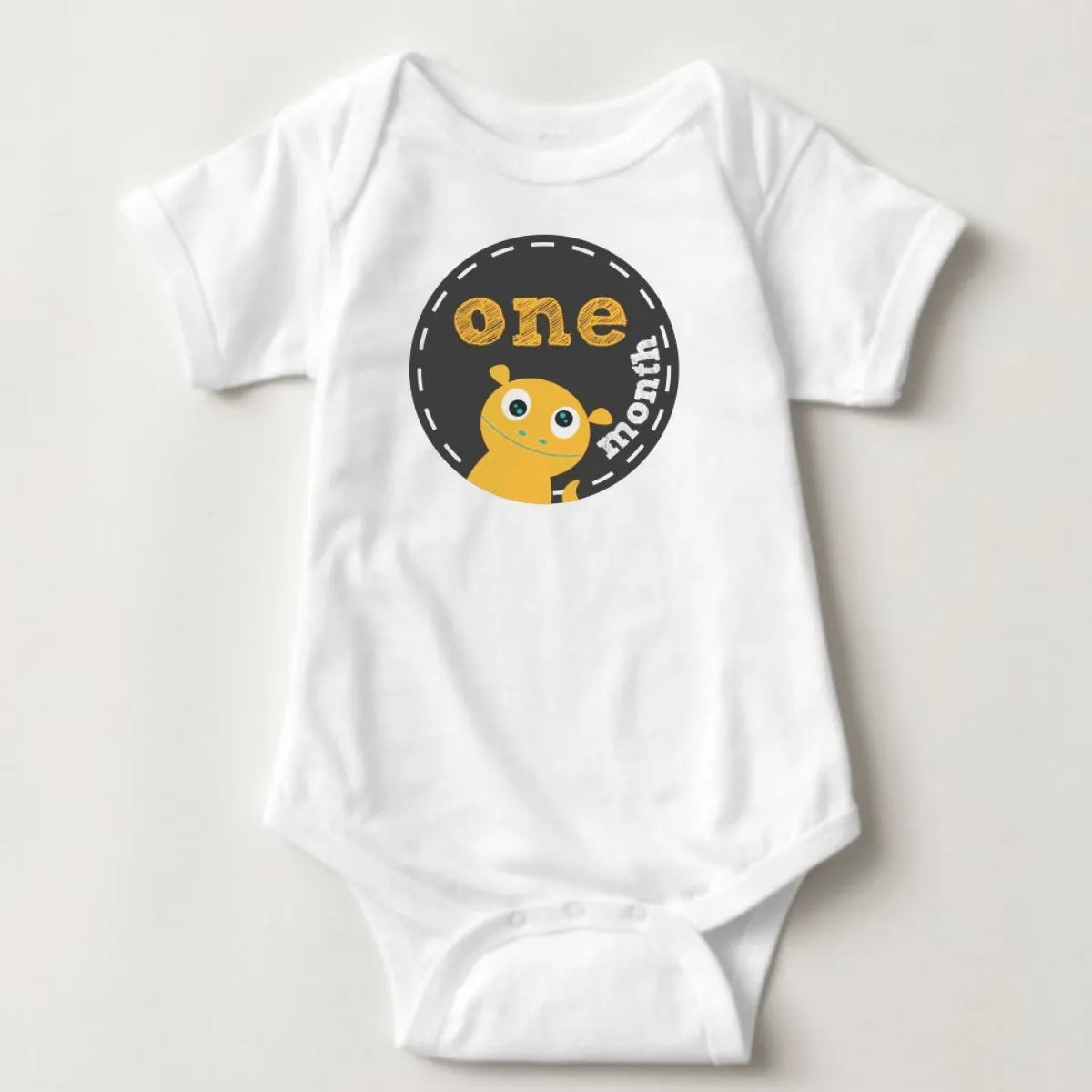 Baby Custom Monthly Onesies - Aliens