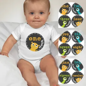 Baby Custom Monthly Onesies - Aliens