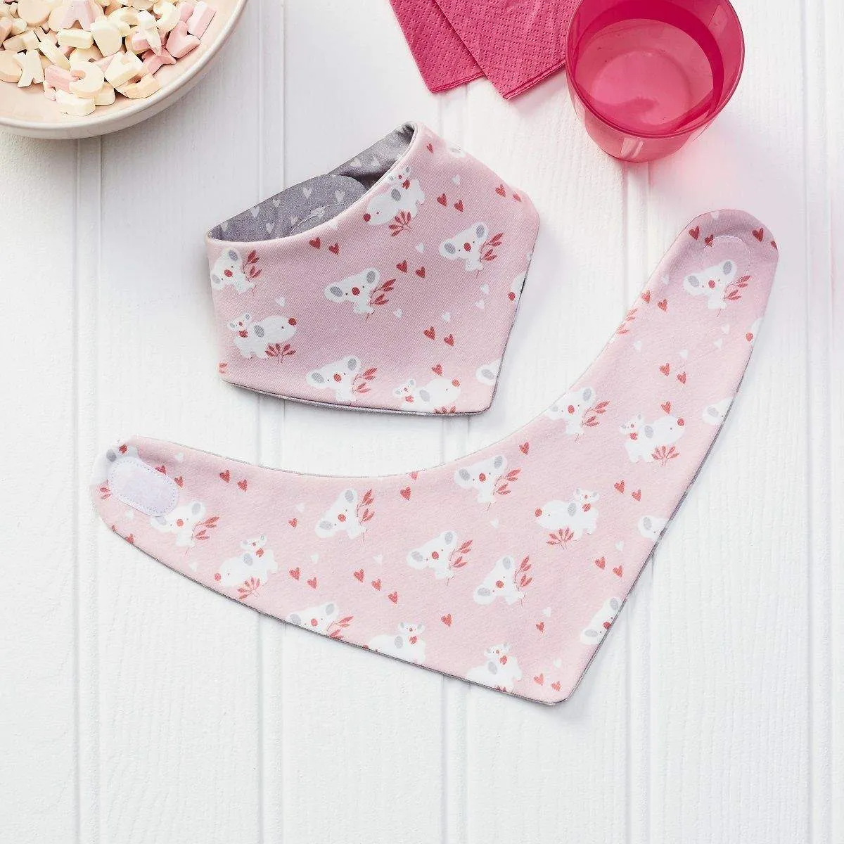 Baby Feeding kids Bibs Triangle Style 100% Jersey Cotton Pack Of 5 bibs