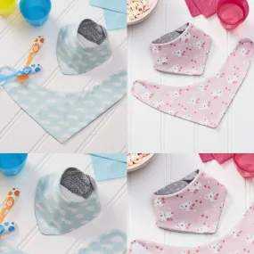 Baby Feeding kids Bibs Triangle Style 100% Jersey Cotton Pack Of 5 bibs