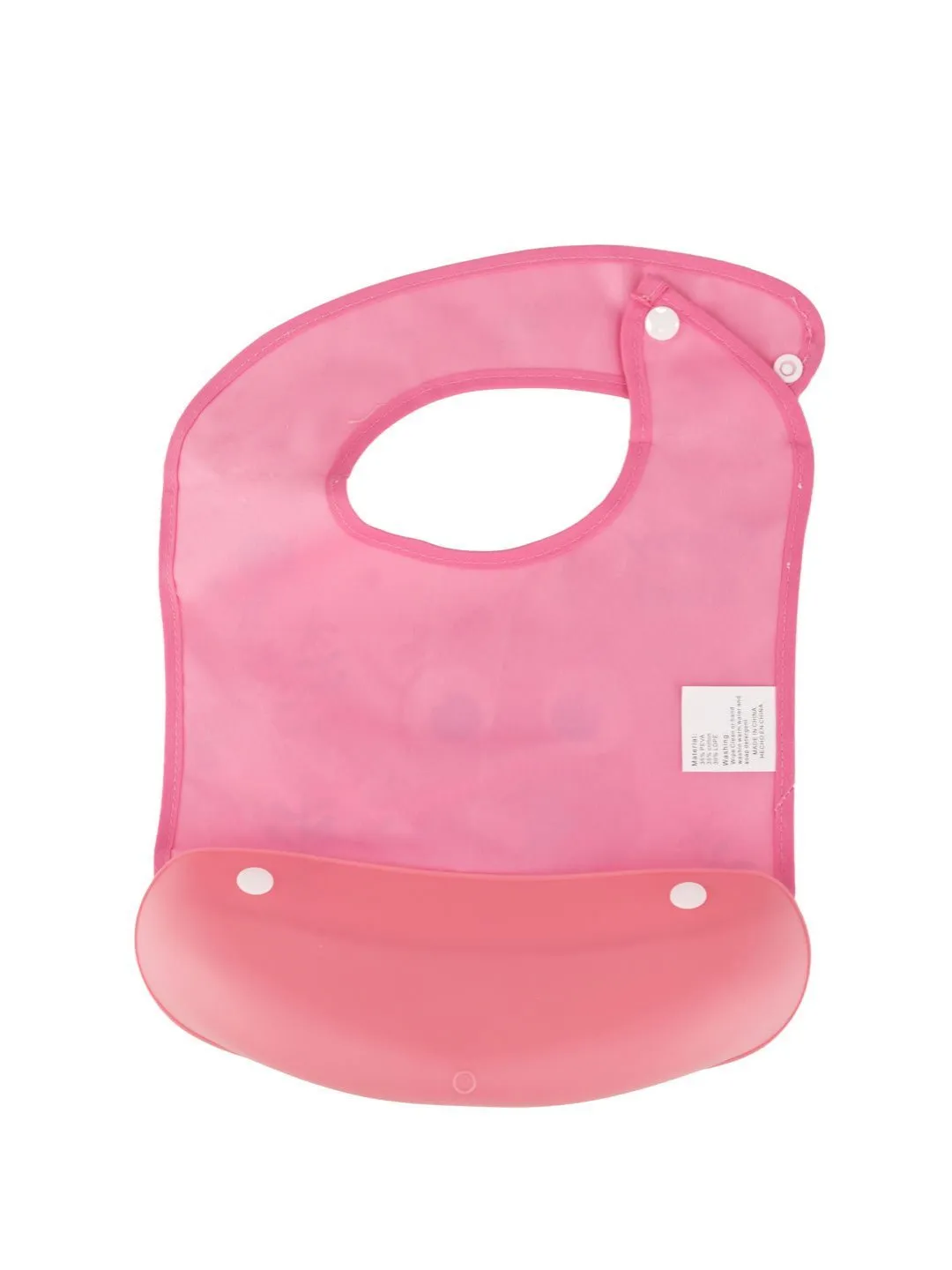 Baby Girl Owl-Themed Waterproof Bib with Floral Accents