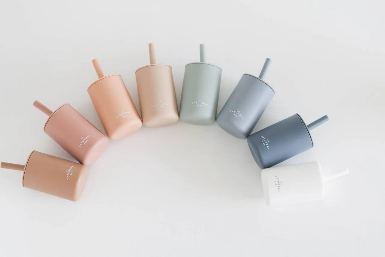 BABY SILICONE STRAW CUP