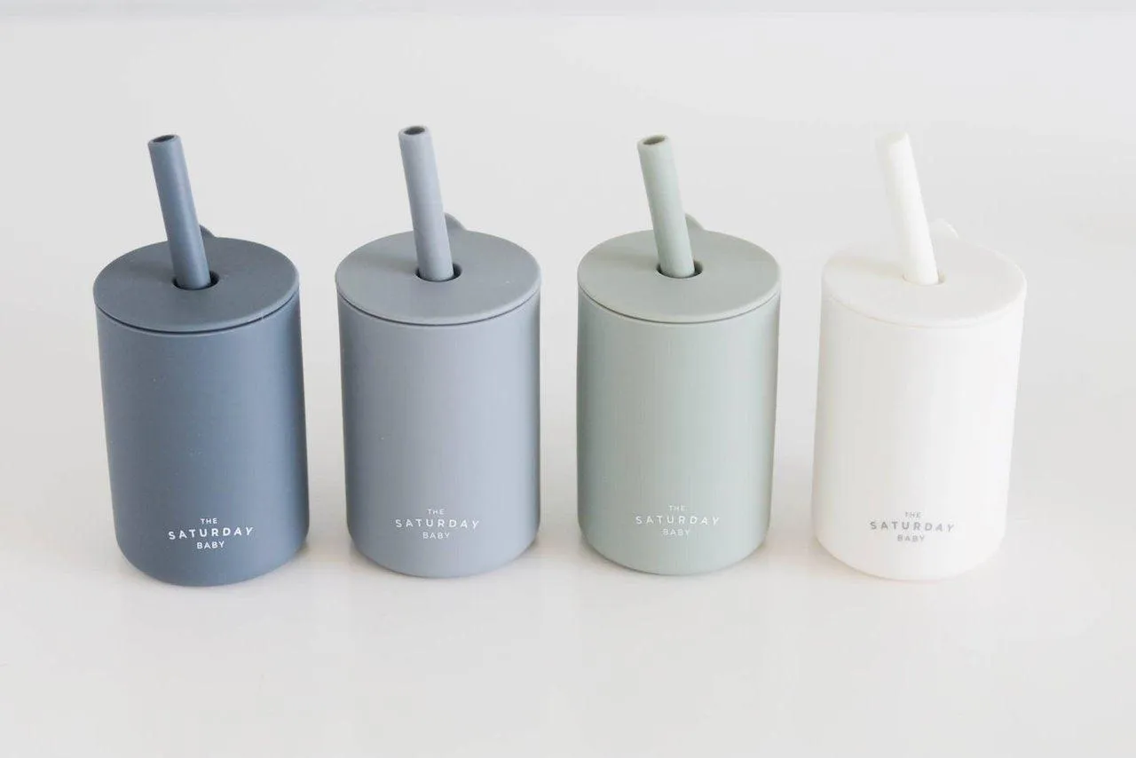 BABY SILICONE STRAW CUP