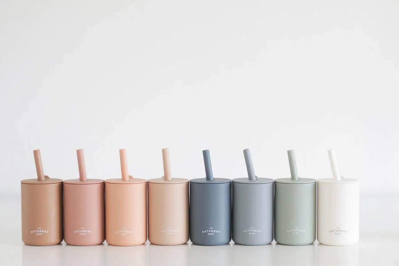 BABY SILICONE STRAW CUP