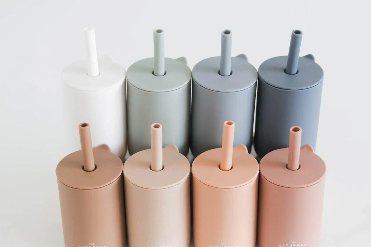 BABY SILICONE STRAW CUP