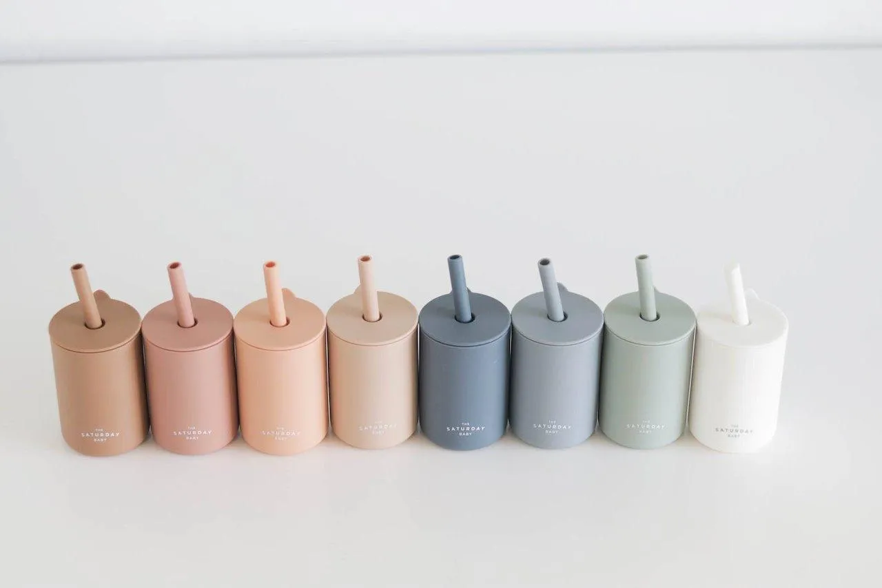 BABY SILICONE STRAW CUP