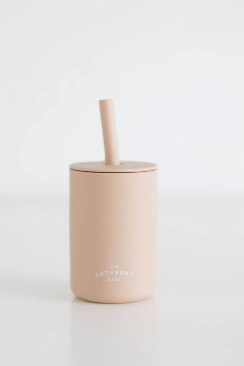 BABY SILICONE STRAW CUP