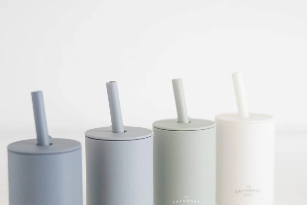 BABY SILICONE STRAW CUP