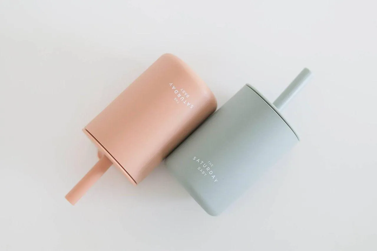 BABY SILICONE STRAW CUP