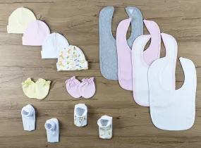 Bambini 13 PC set of Bibs, Caps, Booties