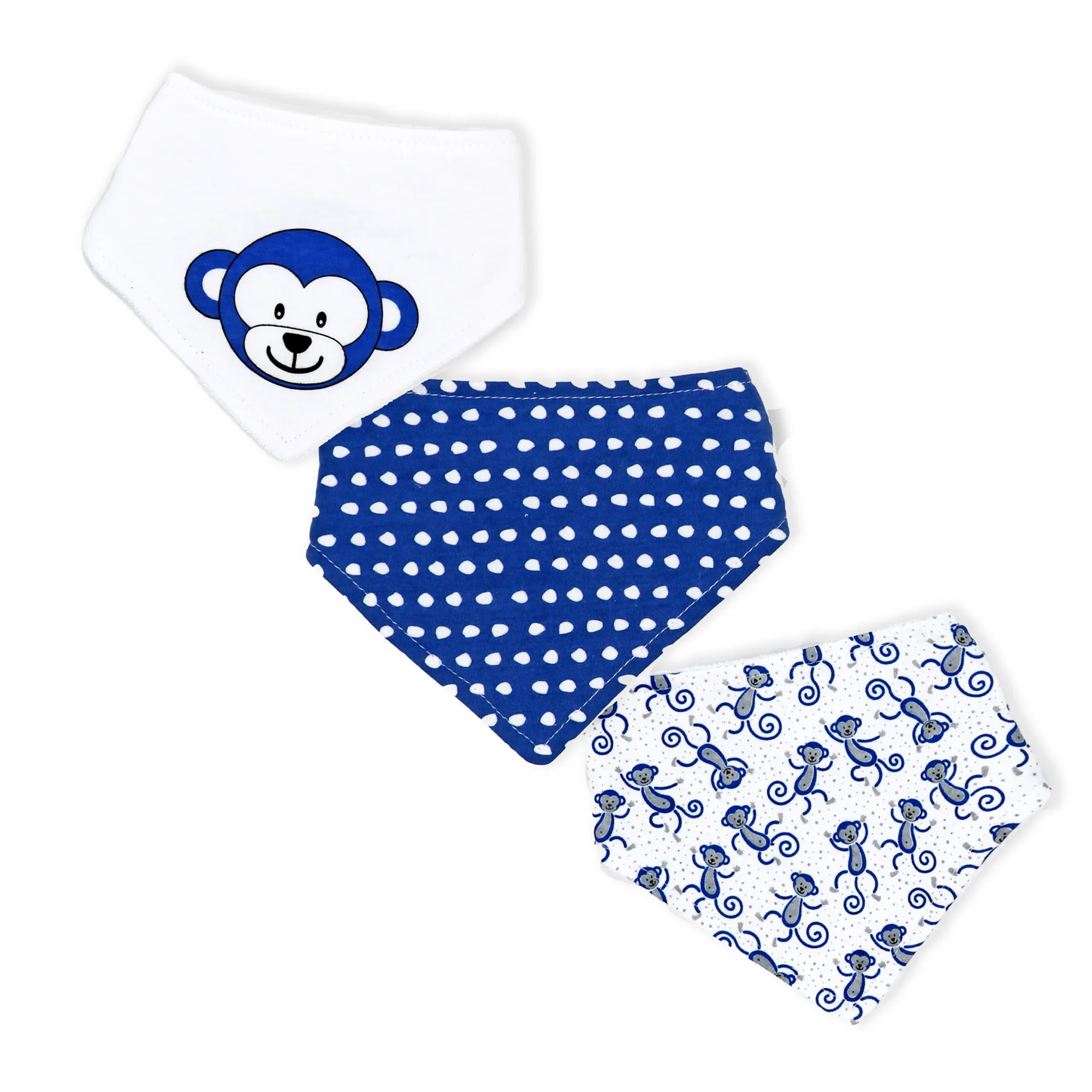 Bandana Bib Set - Monkey