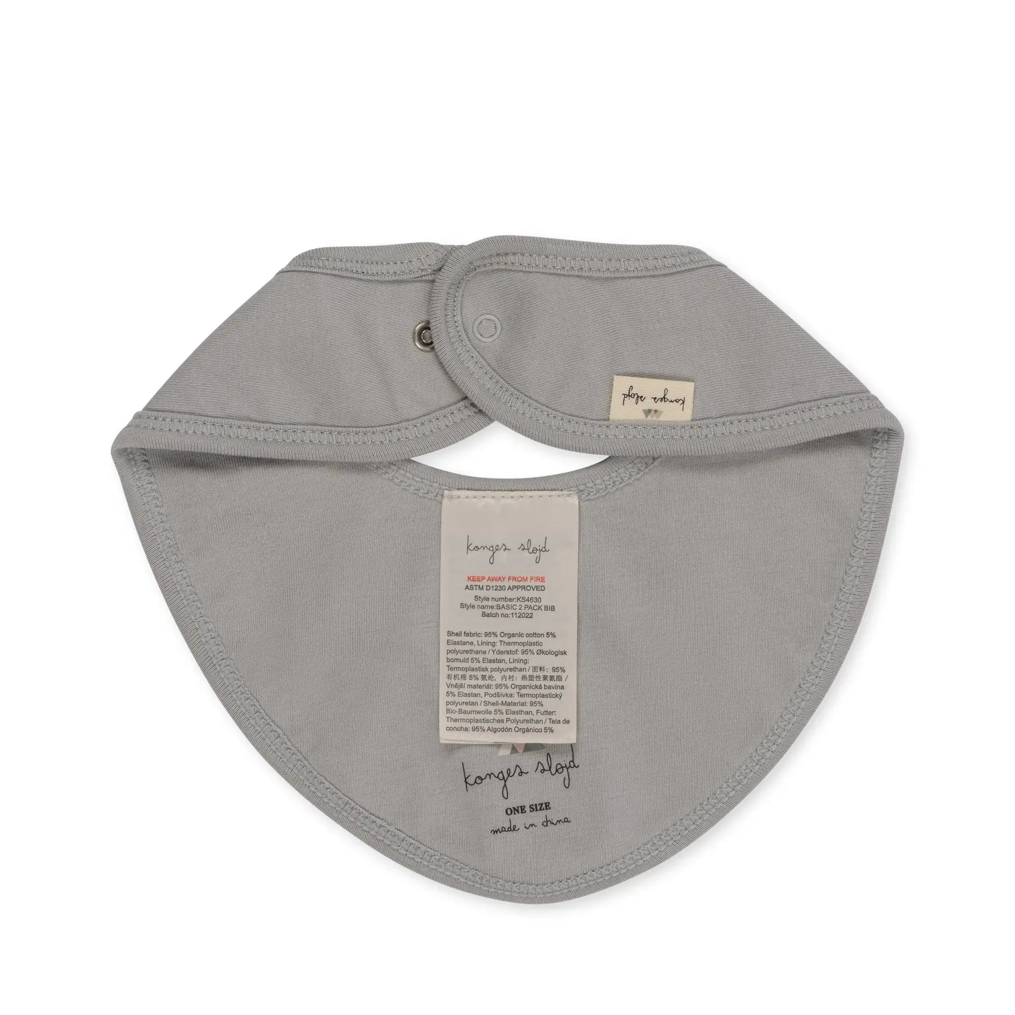 Basic 2 Pack Organic Cotton Baby Bibs - Leviter