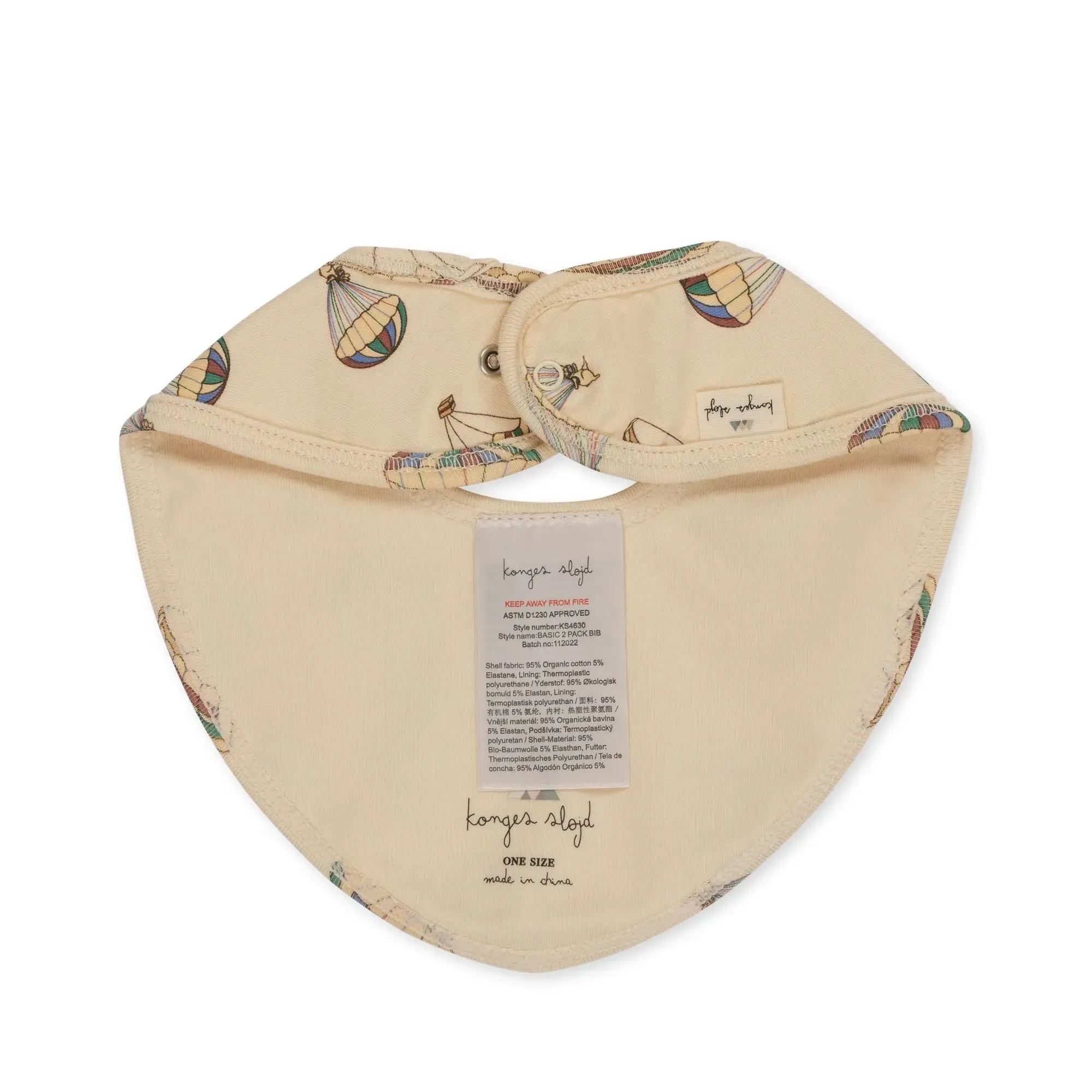 Basic 2 Pack Organic Cotton Baby Bibs - Leviter