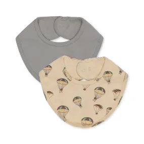 Basic 2 Pack Organic Cotton Baby Bibs - Leviter