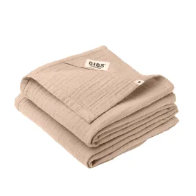 BIBS Muslin Cloth 2-pack, Muslin blanket for babies, 100% Organic Cotton Muslin, 70x70 cm, Blush