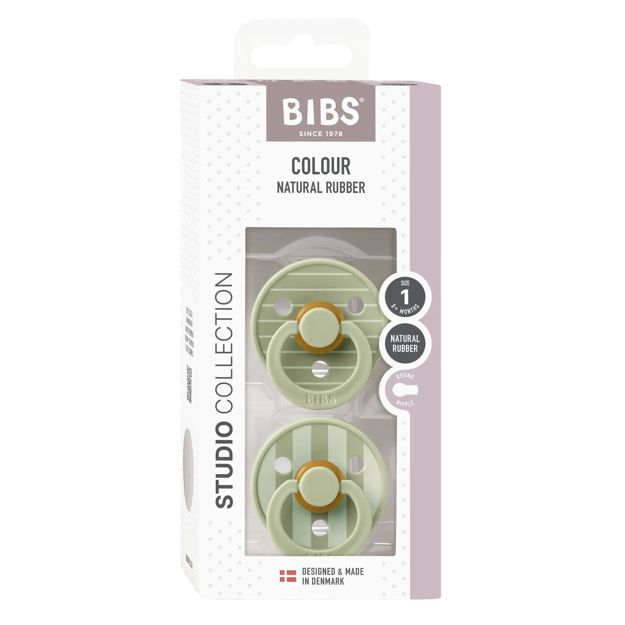 Bibs - Studio Colour Pin Pacifier - Sage
