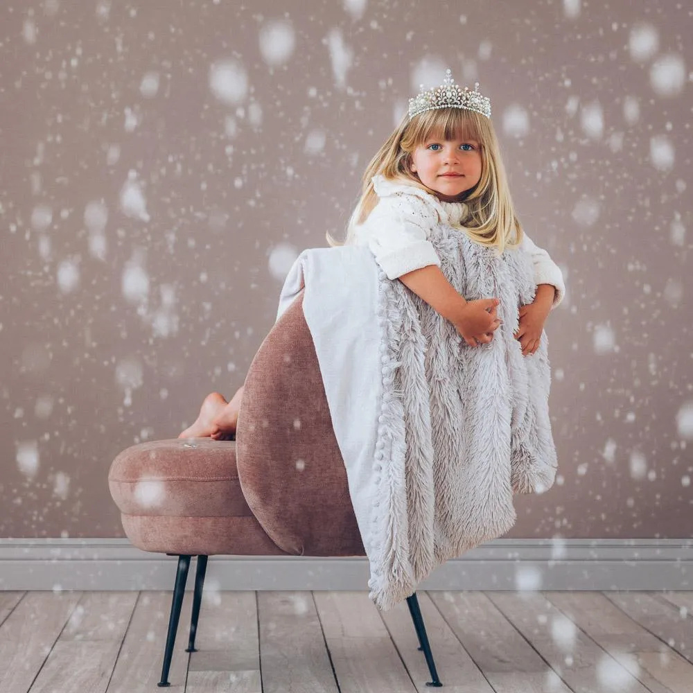 Bizzi Growin Koochicoo Whisper Grey Fluffy Baby Blanket