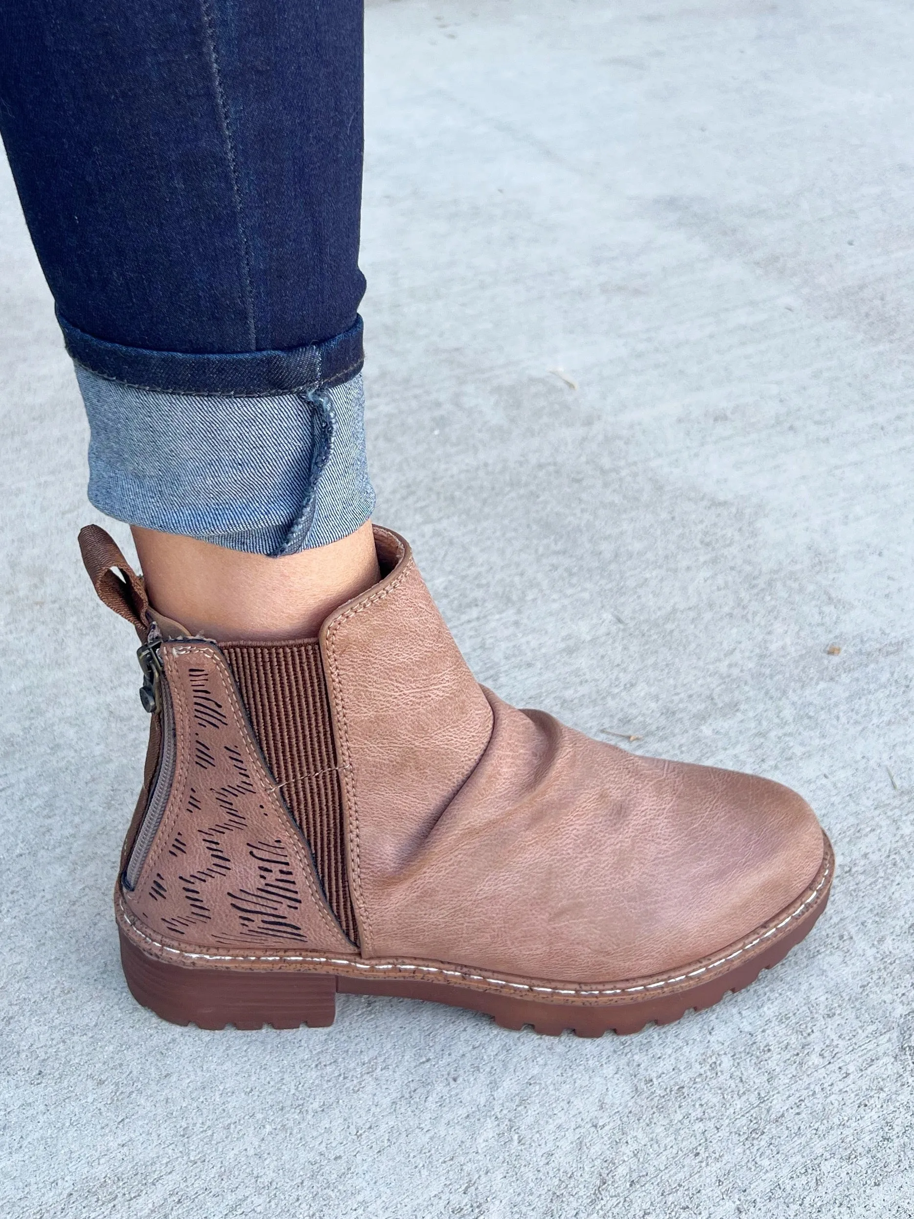 Blowfish Gives Me Hope Booties in Dusty Tan (SALE)