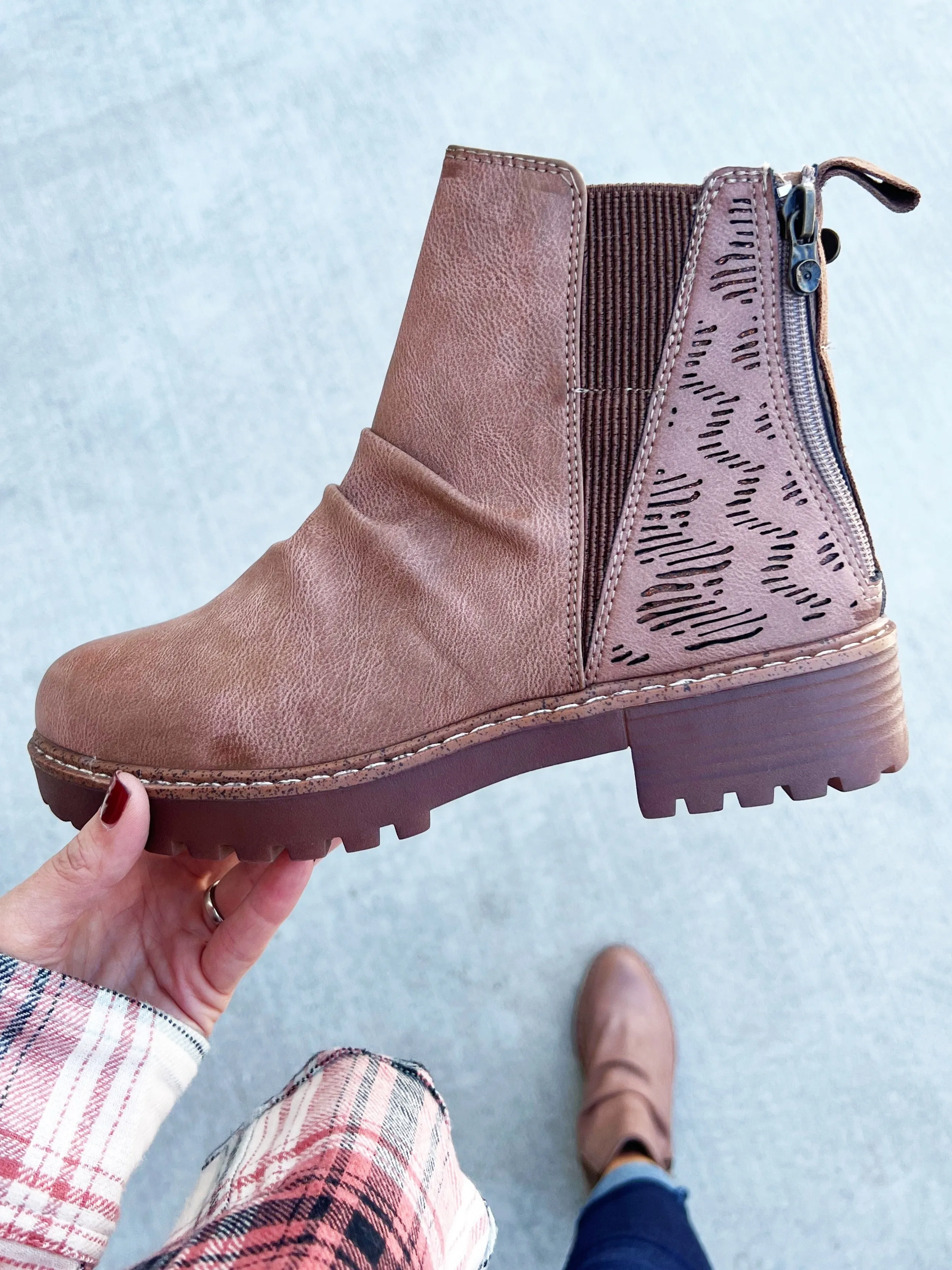 Blowfish Gives Me Hope Booties in Dusty Tan (SALE)