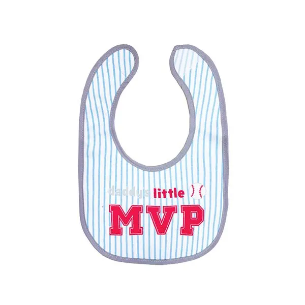 Blue Baseball MVP 5 Piece Bib & Sock Set