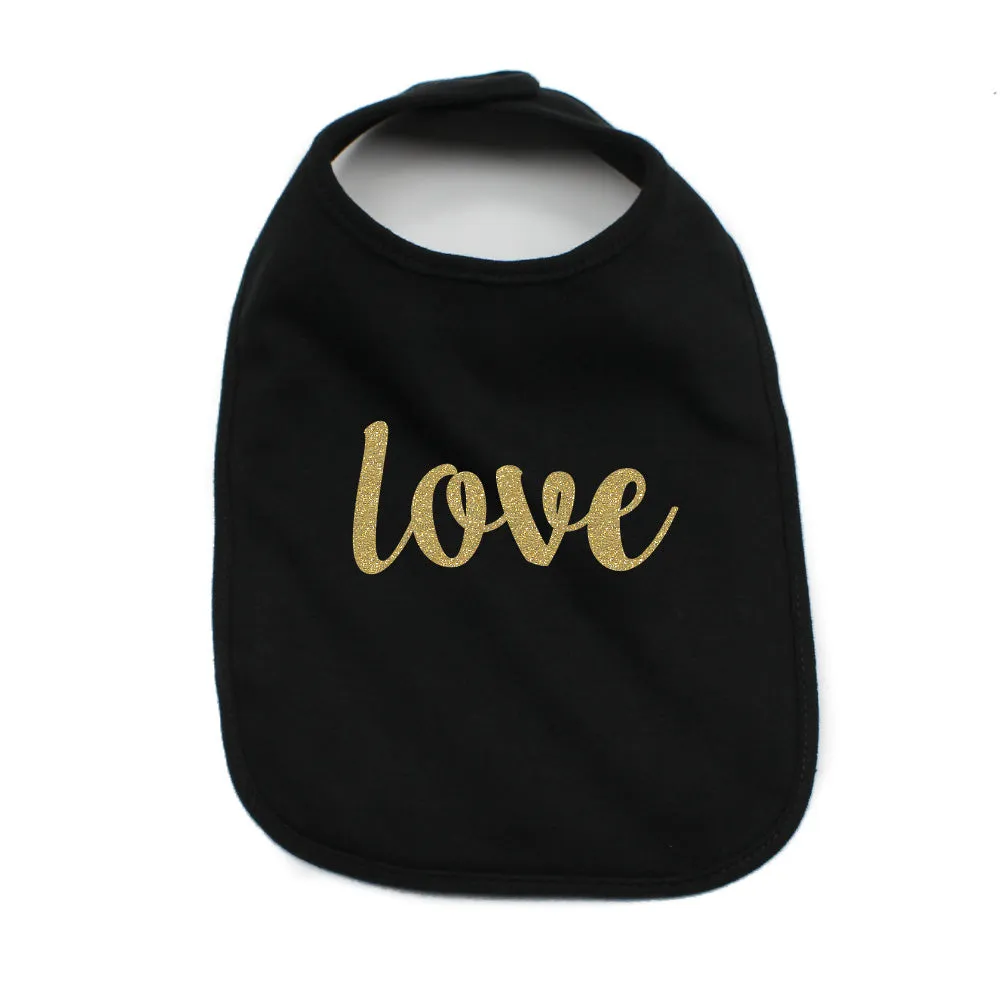Christmas Peace & Joy Soft Cotton Infant Bib