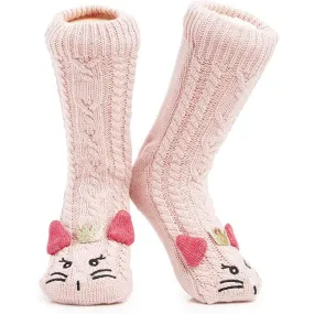 CityComfort Fluffy Slipper Socks For Women - KITTY QUEEN