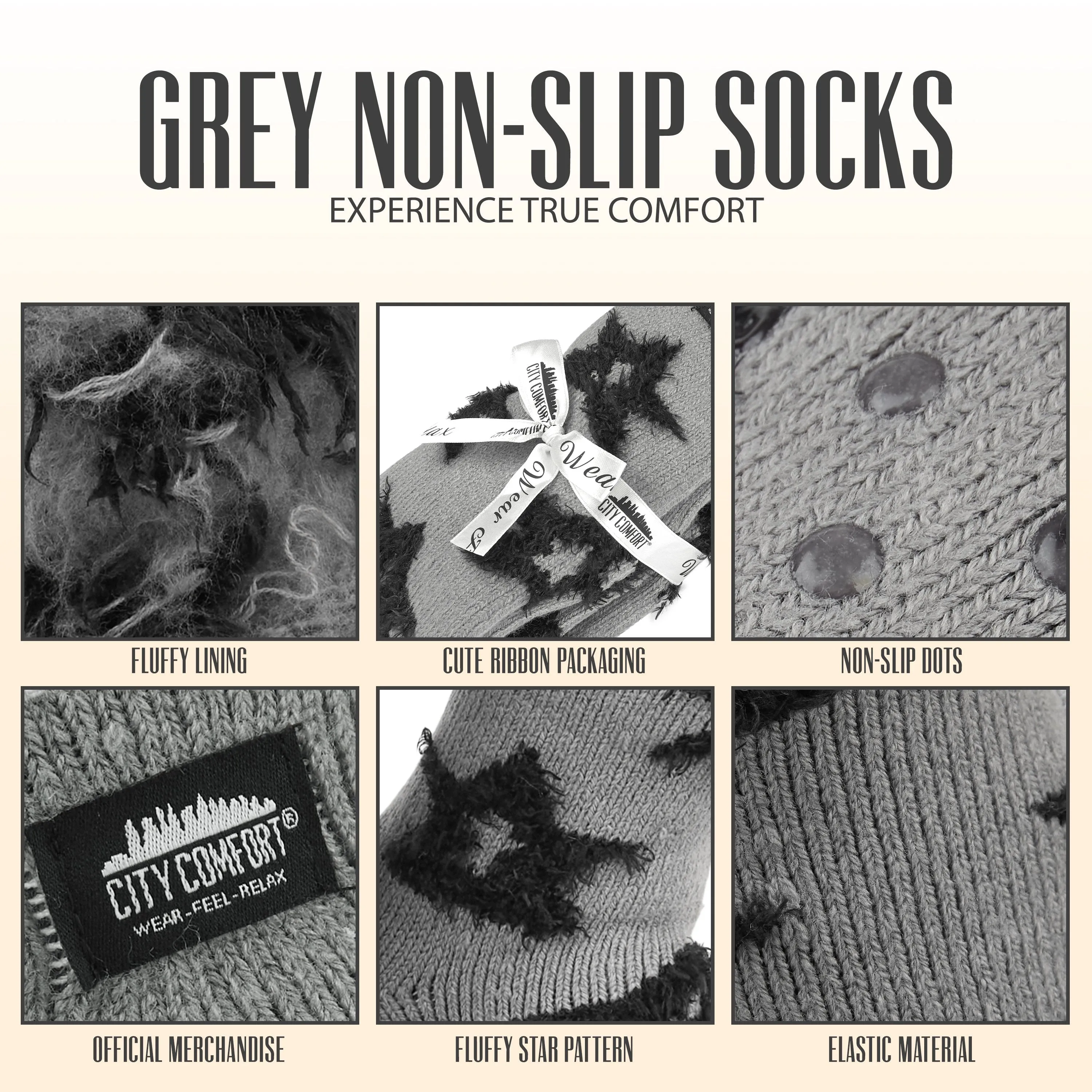 CityComfort Slipper Socks for Women Non Slip Fluffy Socks Gifts for Her